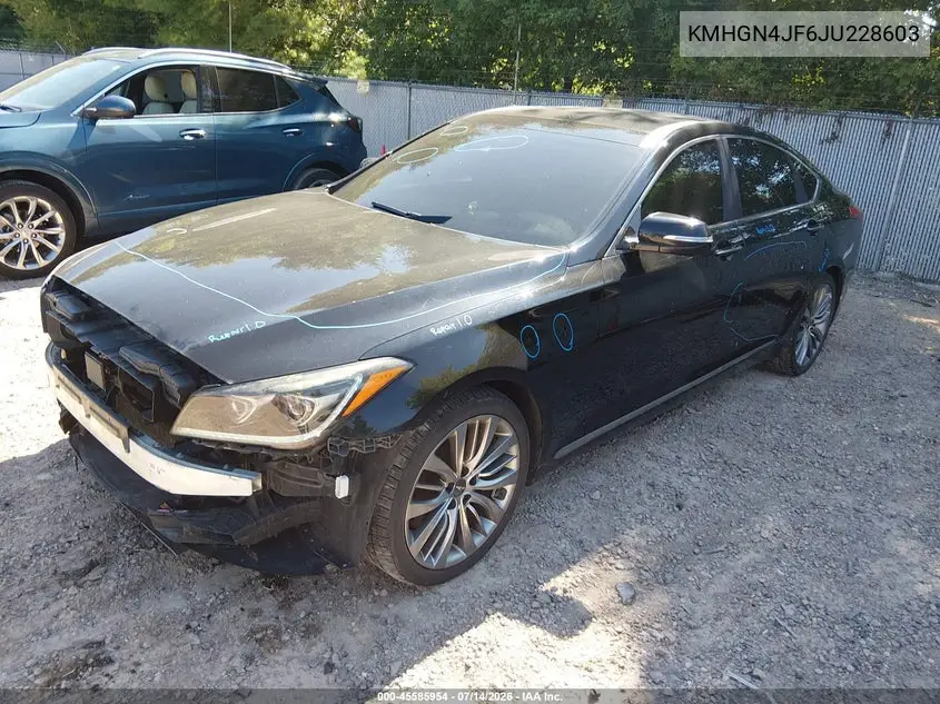 2018 Genesis G80 5.0 Ultimate VIN: KMHGN4JF6JU228603 Lot: 45585954