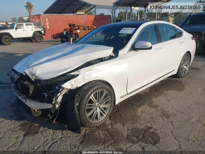 2018 Genesis G80 3.8 VIN: KMHGN4JE5JU239065 Lot: 45656376