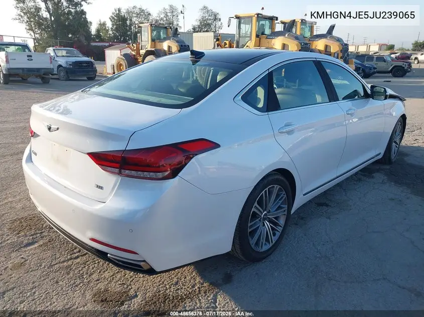 2018 Genesis G80 3.8 VIN: KMHGN4JE5JU239065 Lot: 45656376