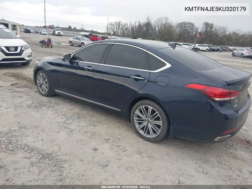 2019 Genesis G80 3.8 VIN: KMTFN4JE5KU320179 Lot: 44240109