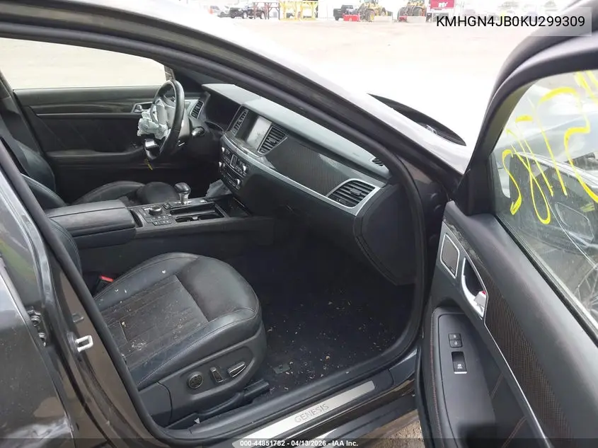 2019 Genesis G80 3.3T Sport VIN: KMHGN4JB0KU299309 Lot: 44851782