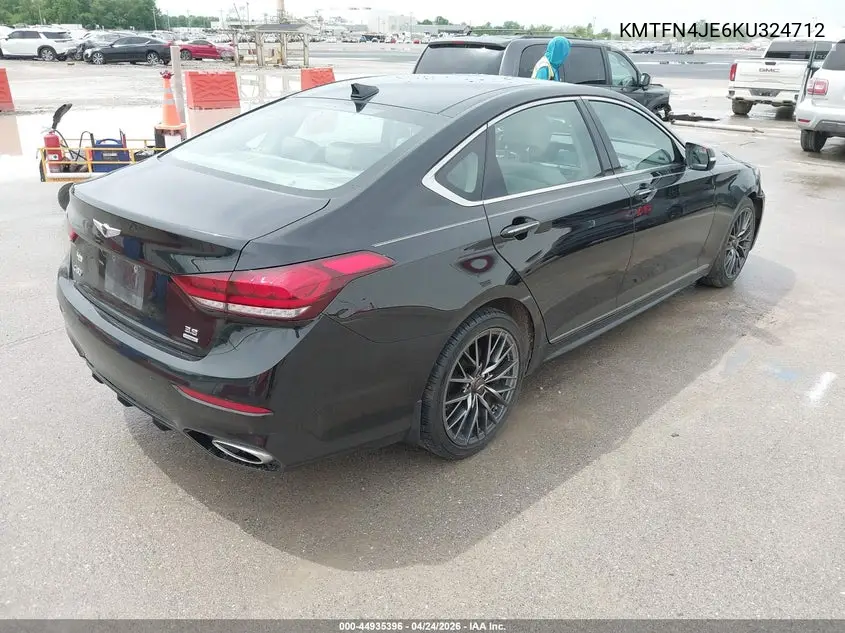 2019 Genesis G80 3.8 VIN: KMTFN4JE6KU324712 Lot: 44935396