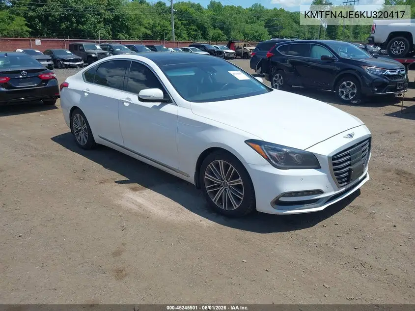 2019 Genesis G80 3.8 VIN: KMTFN4JE6KU320417 Lot: 45245501