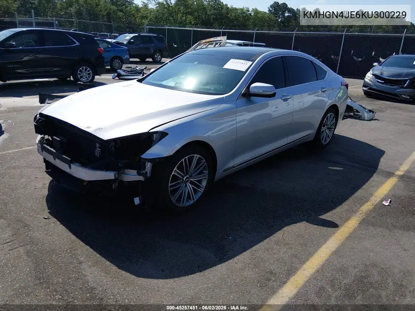 2019 Genesis G80 3.8 VIN: KMHGN4JE6KU300229 Lot: 45257451