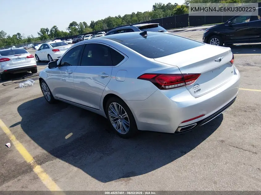 2019 Genesis G80 3.8 VIN: KMHGN4JE6KU300229 Lot: 45257451