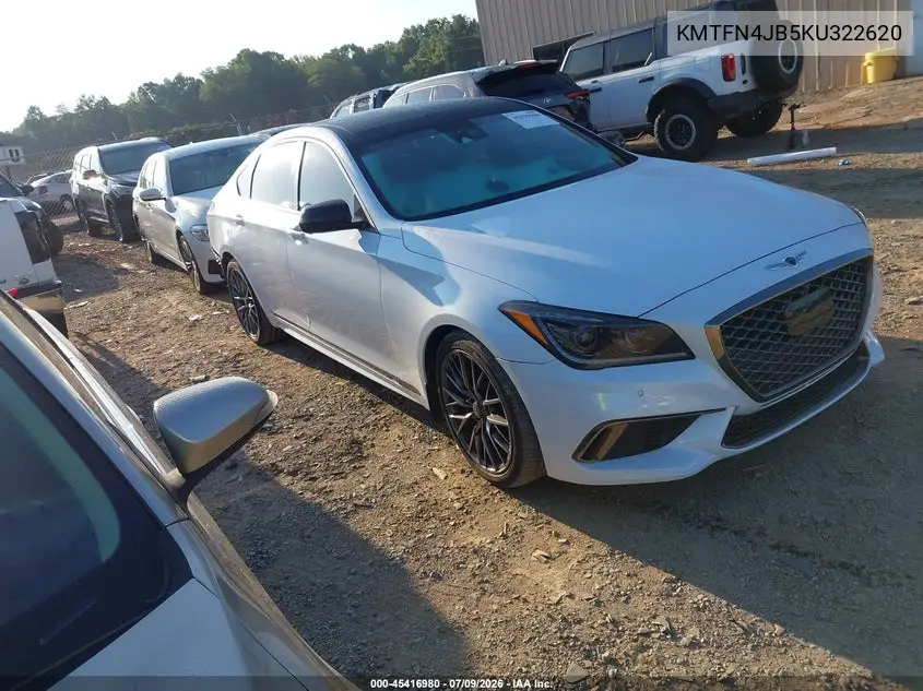 2019 Genesis G80 3.3T Sport VIN: KMTFN4JB5KU322620 Lot: 45416980