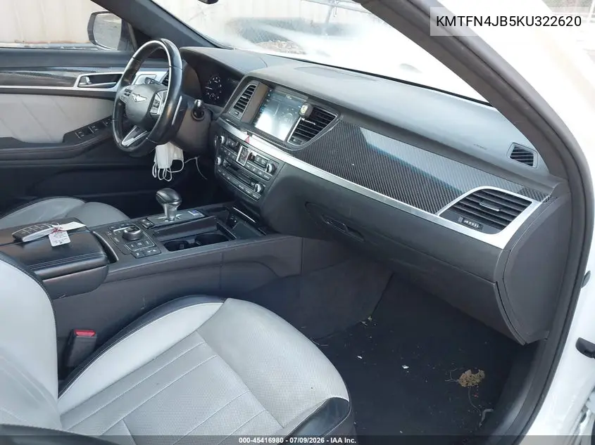 2019 Genesis G80 3.3T Sport VIN: KMTFN4JB5KU322620 Lot: 45416980