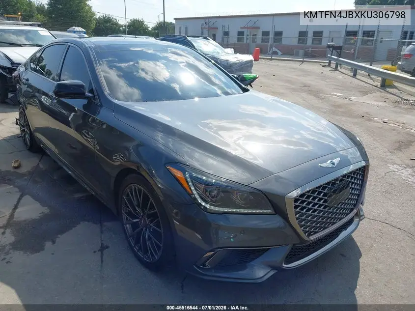 2019 Genesis G80 3.3T Sport VIN: KMTFN4JBXKU306798 Lot: 45516544