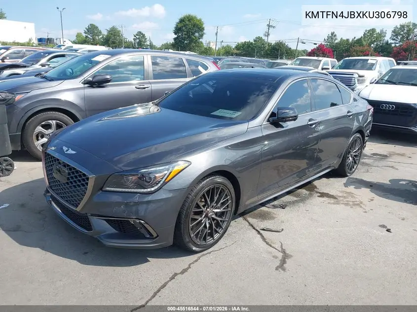 2019 Genesis G80 3.3T Sport VIN: KMTFN4JBXKU306798 Lot: 45516544