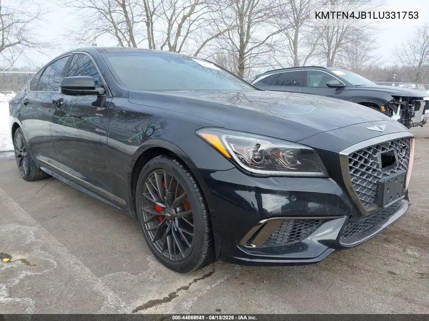 2020 Genesis G80 3.3T Sport Awd VIN: KMTFN4JB1LU331753 Lot: 44860841