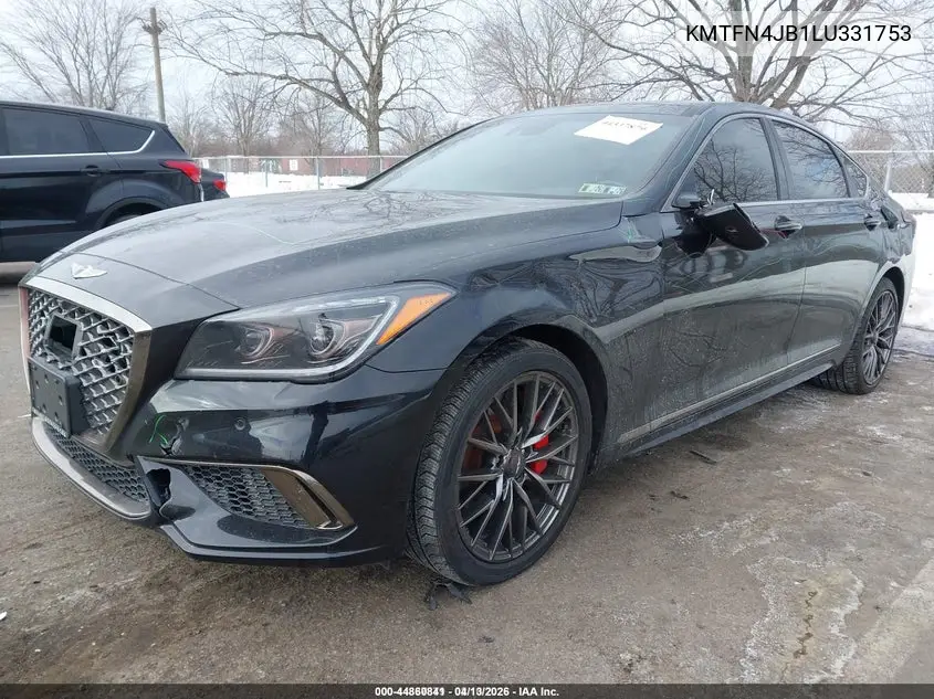 2020 Genesis G80 3.3T Sport Awd VIN: KMTFN4JB1LU331753 Lot: 44860841