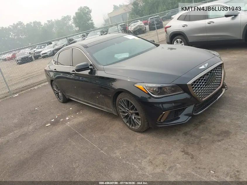 2020 Genesis G80 3.3T Sport Awd VIN: KMTFN4JB6LU331943 Lot: 45630196