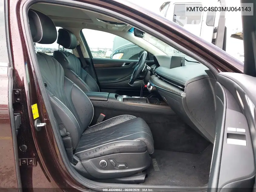 2021 Genesis G80 3.5T Rwd VIN: KMTGC4SD3MU064143 Lot: 45309982