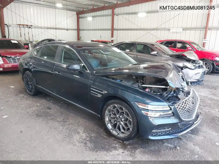 2021 Genesis G80 Prestige VIN: KMTGC4SD8MU081245 Lot: 45327576