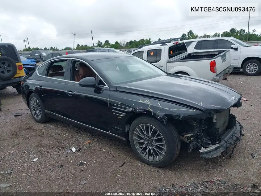 2022 Genesis G80 2.5T Rwd VIN: KMTGB4SC5NU093476 Lot: 45342982