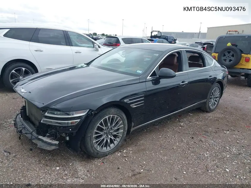 2022 Genesis G80 2.5T Rwd VIN: KMTGB4SC5NU093476 Lot: 45342982