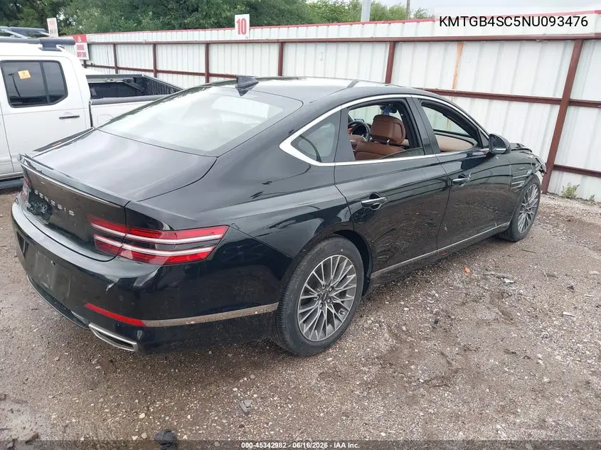 2022 Genesis G80 2.5T Rwd VIN: KMTGB4SC5NU093476 Lot: 45342982