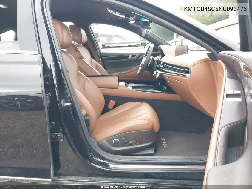 2022 Genesis G80 2.5T Rwd VIN: KMTGB4SC5NU093476 Lot: 45342982