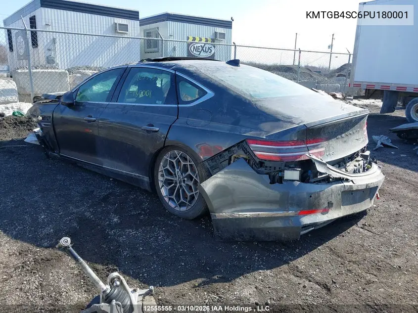 2023 Genesis G80 Advanced VIN: KMTGB4SC6PU180001 Lot: 12555555