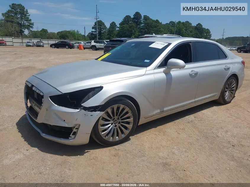 2017 Genesis G90 3.3T Premium VIN: KMHG34JA4HU029540 Lot: 45077050