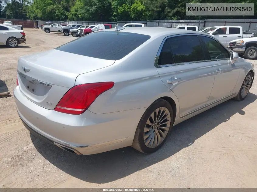 2017 Genesis G90 3.3T Premium VIN: KMHG34JA4HU029540 Lot: 45077050