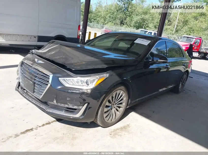 2017 Genesis G90 3.3T Premium VIN: KMHG34JA5HU021866 Lot: 45385412