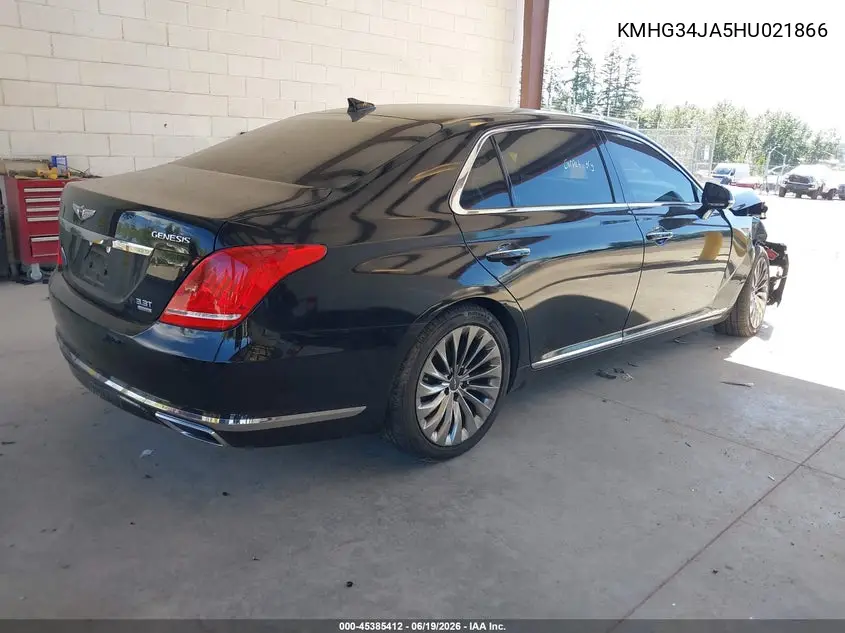 2017 Genesis G90 3.3T Premium VIN: KMHG34JA5HU021866 Lot: 45385412