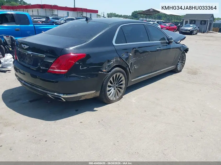 2017 Genesis G90 3.3T Premium VIN: KMHG34JA8HU033364 Lot: 45496420