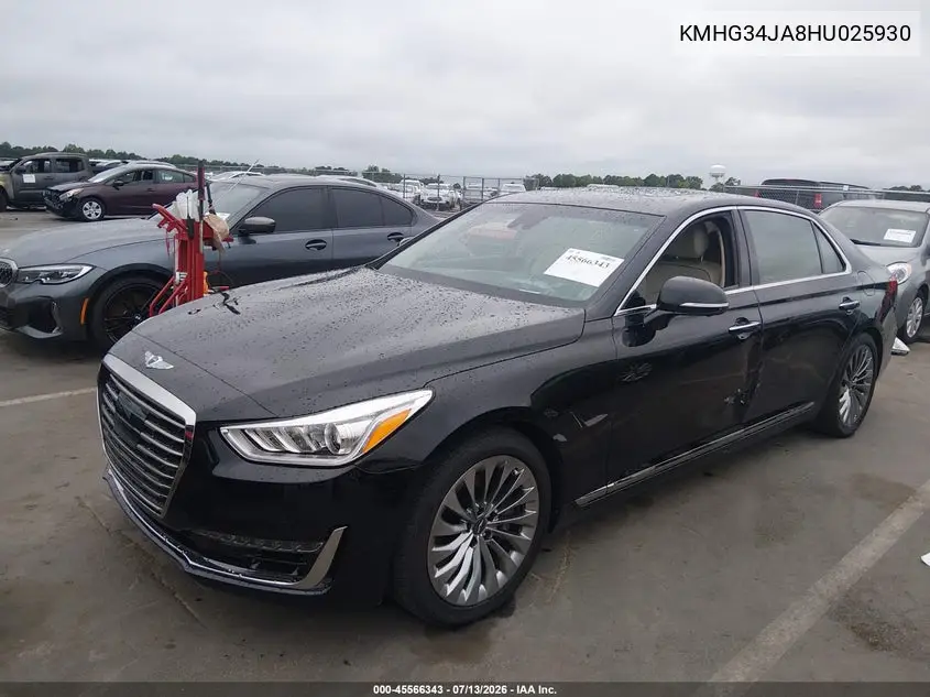 2017 Genesis G90 3.3T Premium VIN: KMHG34JA8HU025930 Lot: 45566343