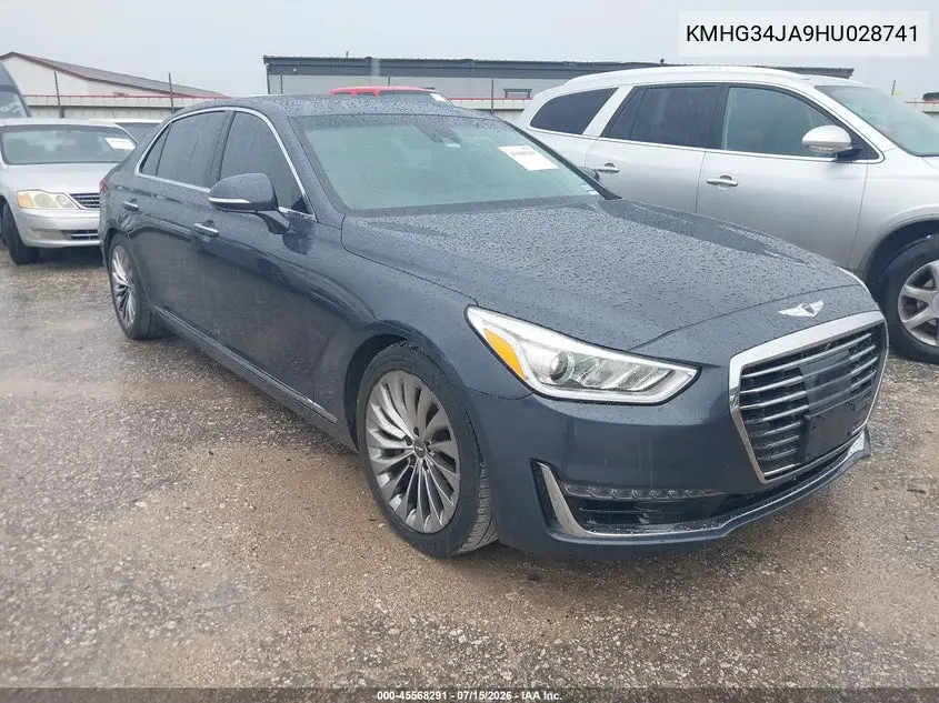 2017 Genesis G90 3.3T Premium VIN: KMHG34JA9HU028741 Lot: 45568291