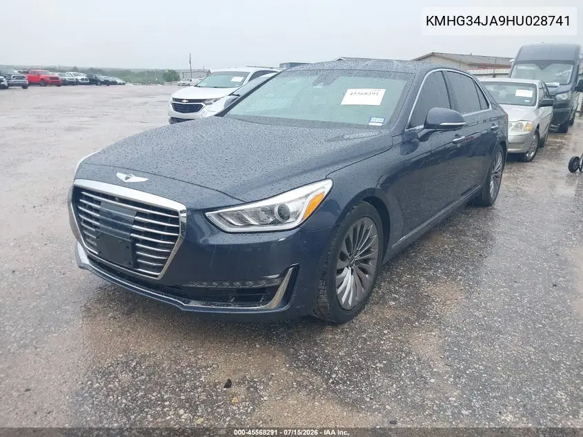 2017 Genesis G90 3.3T Premium VIN: KMHG34JA9HU028741 Lot: 45568291