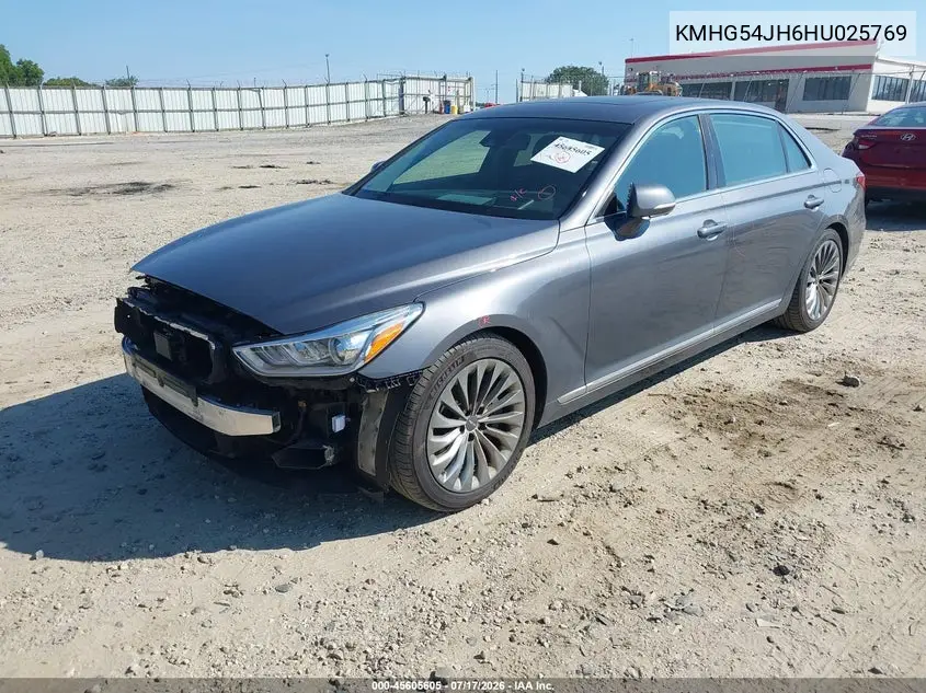 2017 Genesis G90 5.0 Ultimate VIN: KMHG54JH6HU025769 Lot: 45605605