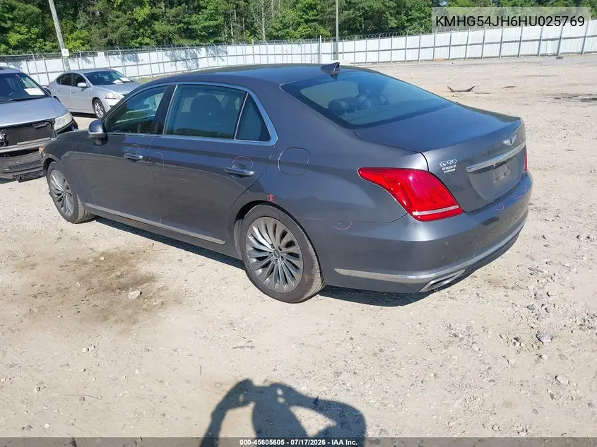 2017 Genesis G90 5.0 Ultimate VIN: KMHG54JH6HU025769 Lot: 45605605