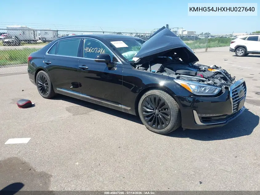 2017 Genesis G90 5.0 Ultimate VIN: KMHG54JHXHU027640 Lot: 45607286