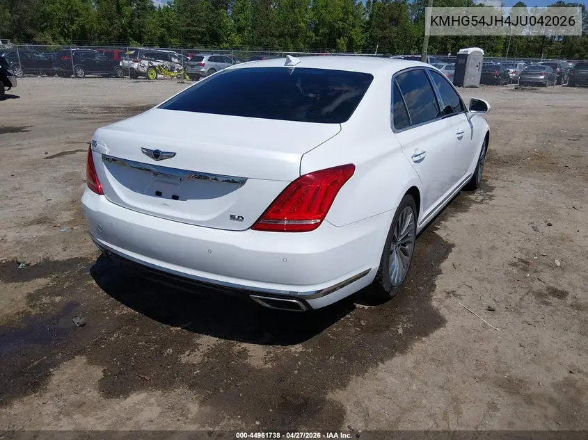 2018 Genesis G90 5.0 Ultimate VIN: KMHG54JH4JU042026 Lot: 44961738
