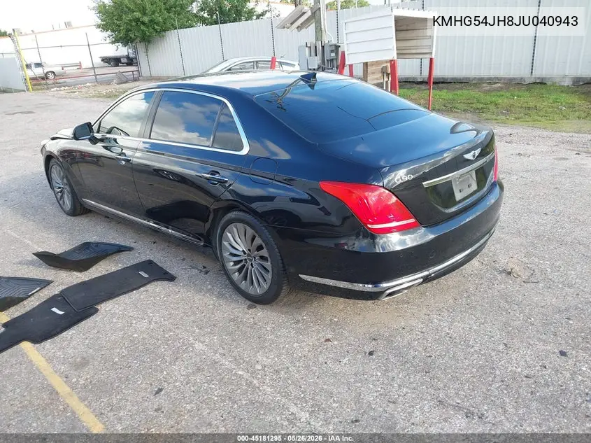 2018 Genesis G90 5.0 Ultimate VIN: KMHG54JH8JU040943 Lot: 45181295