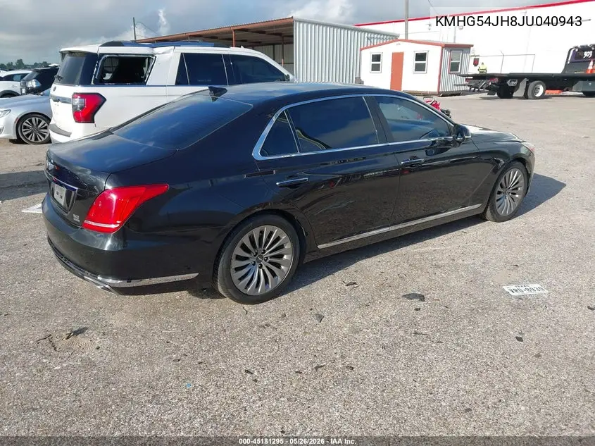 2018 Genesis G90 5.0 Ultimate VIN: KMHG54JH8JU040943 Lot: 45181295