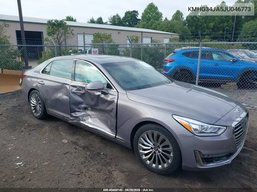 2018 Genesis G90 3.3T Premium VIN: KMHG34JA5JU046773 Lot: 45484140