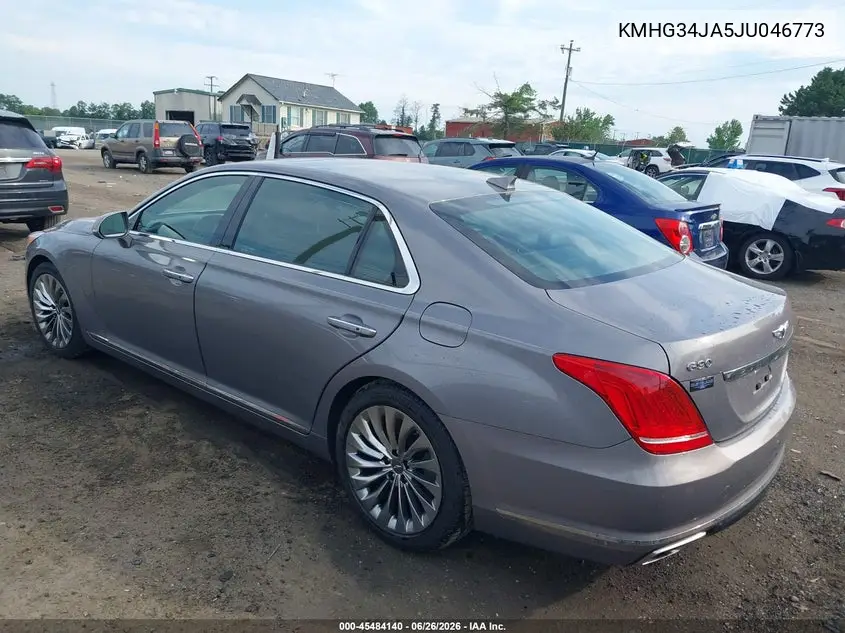 2018 Genesis G90 3.3T Premium VIN: KMHG34JA5JU046773 Lot: 45484140