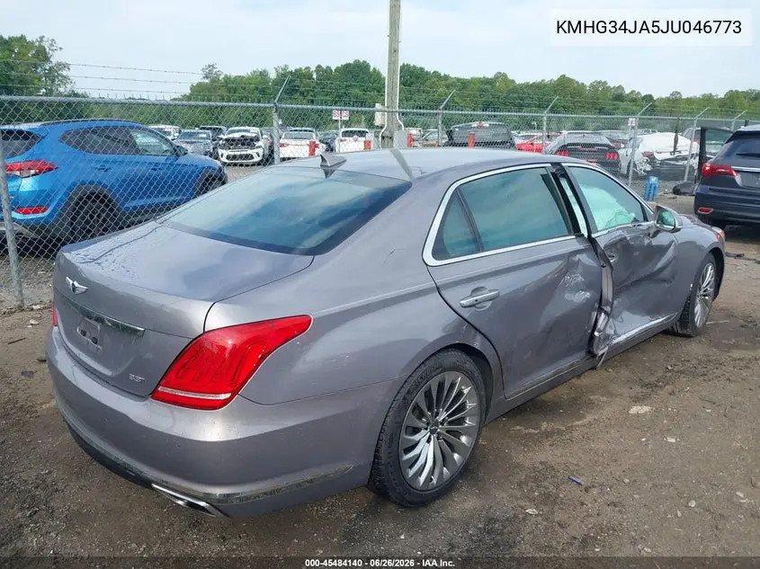 2018 Genesis G90 3.3T Premium VIN: KMHG34JA5JU046773 Lot: 45484140