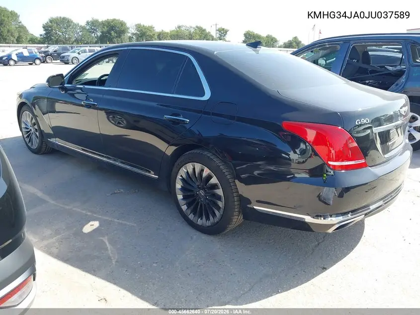 KMHG34JA0JU037589 2018 Genesis G90 3.3T Premium