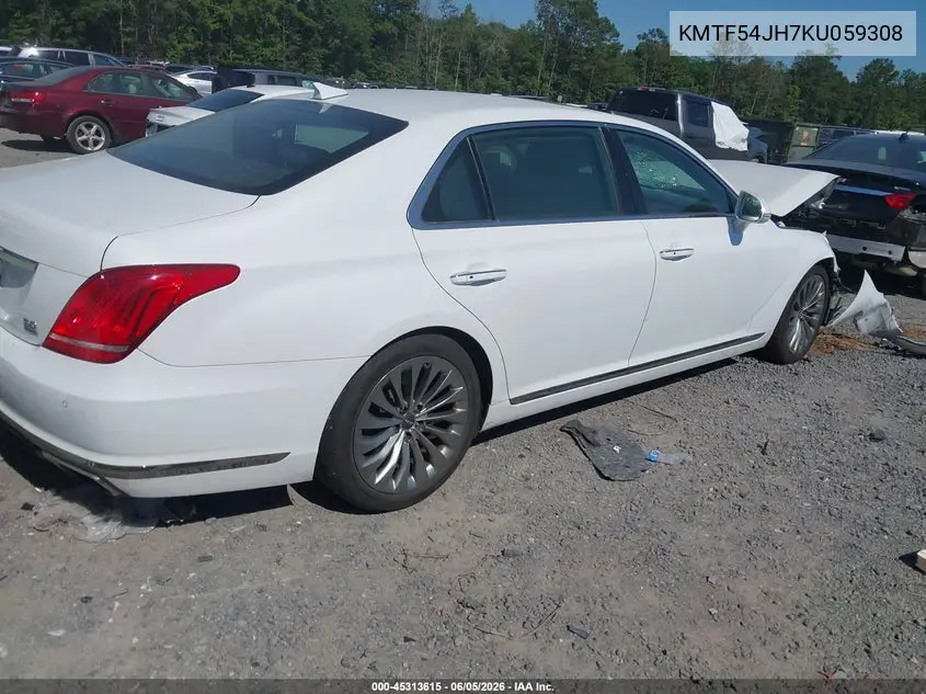 2019 Genesis G90 5.0 Ultimate VIN: KMTF54JH7KU059308 Lot: 45313615