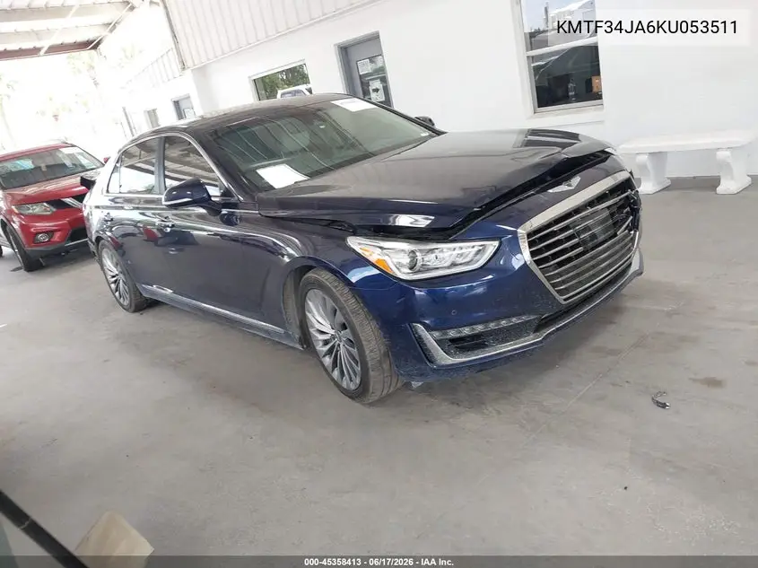 2019 Genesis G90 3.3T Premium VIN: KMTF34JA6KU053511 Lot: 45358413