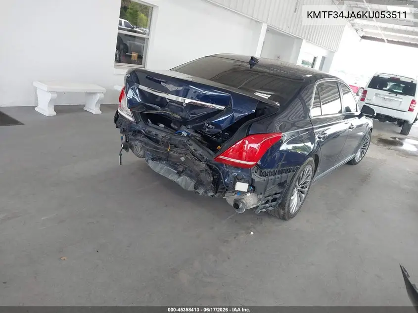 2019 Genesis G90 3.3T Premium VIN: KMTF34JA6KU053511 Lot: 45358413