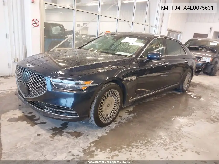 2020 Genesis G90 3.3T Premium Rwd VIN: KMTF34PA4LU075631 Lot: 44280752
