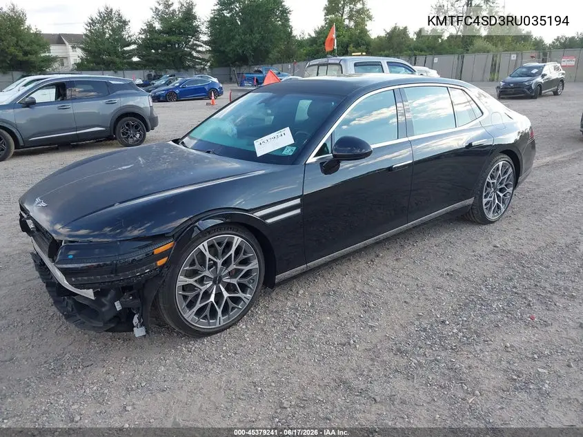 2024 Genesis G90 3.5T E-Sc Awd VIN: KMTFC4SD3RU035194 Lot: 45379241