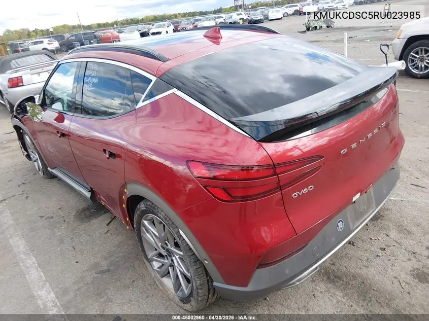 2024 Genesis Gv60 Advanced Awd VIN: KMUKCDSC5RU023985 Lot: 45002960