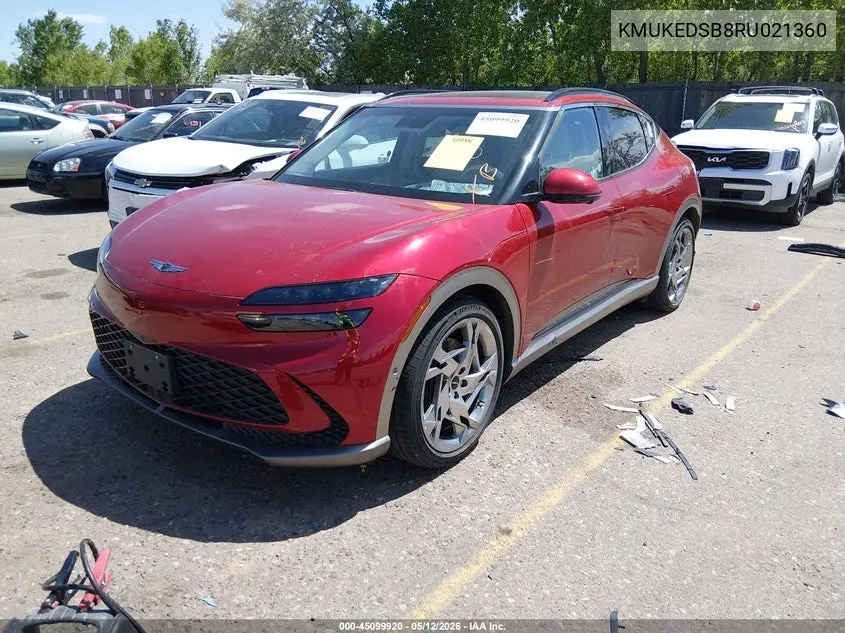 2024 Genesis Gv60 Performance Awd VIN: KMUKEDSB8RU021360 Lot: 45099920