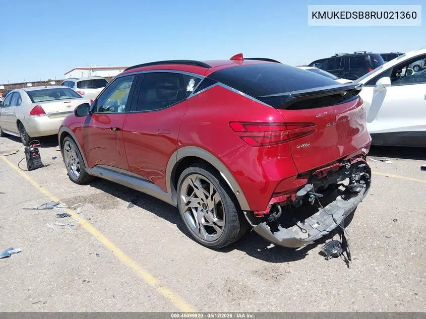 2024 Genesis Gv60 Performance Awd VIN: KMUKEDSB8RU021360 Lot: 45099920