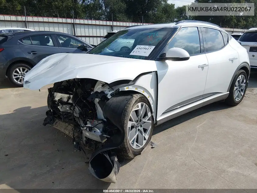2024 Genesis Gv60 Standard Rwd VIN: KMUKB4SA4RU022067 Lot: 45435617